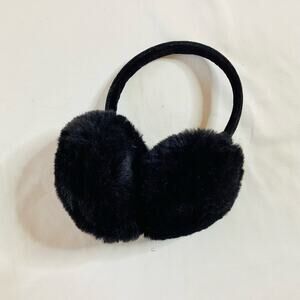 Aspen Black Faux Fur Earmuffs